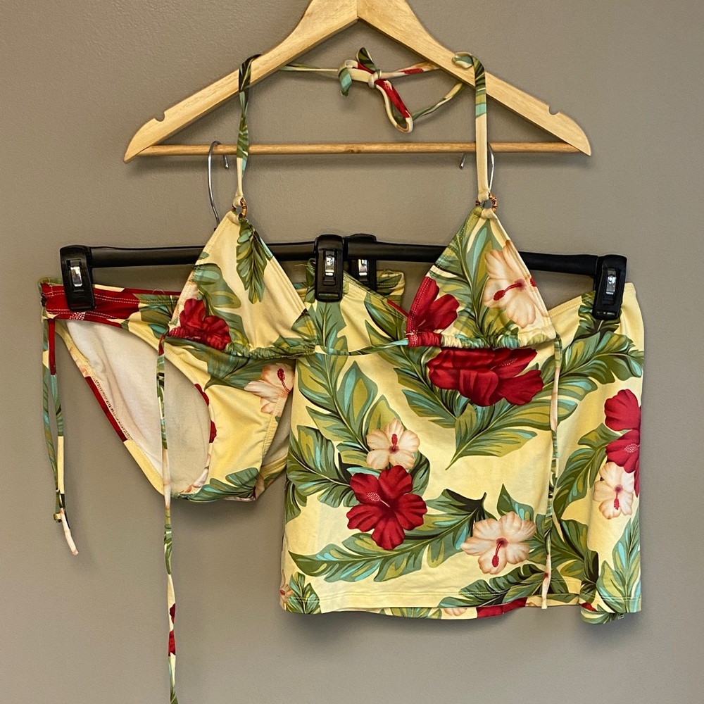 Esprit Yellow Floral Bikini Set